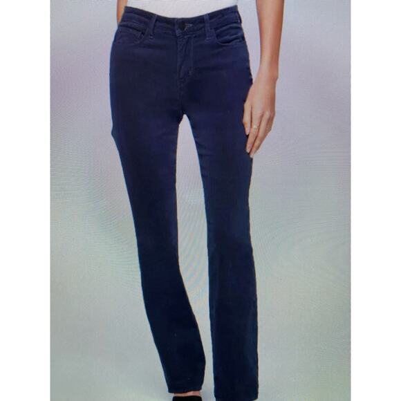 NWOT L’AGENCE Marty velvet flare high waisted blue size 25